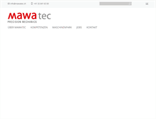 Tablet Screenshot of mawatec.ch
